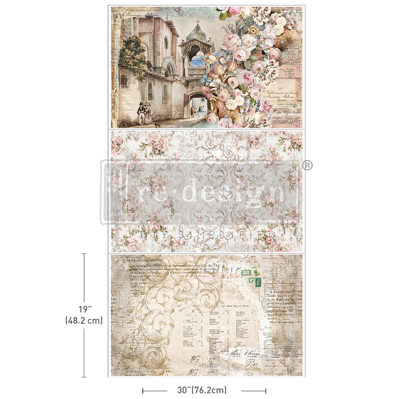 Redesign Decoupage Decor Tissue Paper Triple Pack - Shabby Chic Sheets