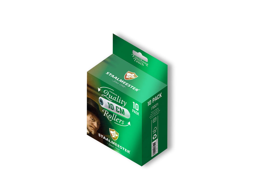 10cm (5mm NAP) Roller 10-Pack - Staalmeester Premium Quality Rollers