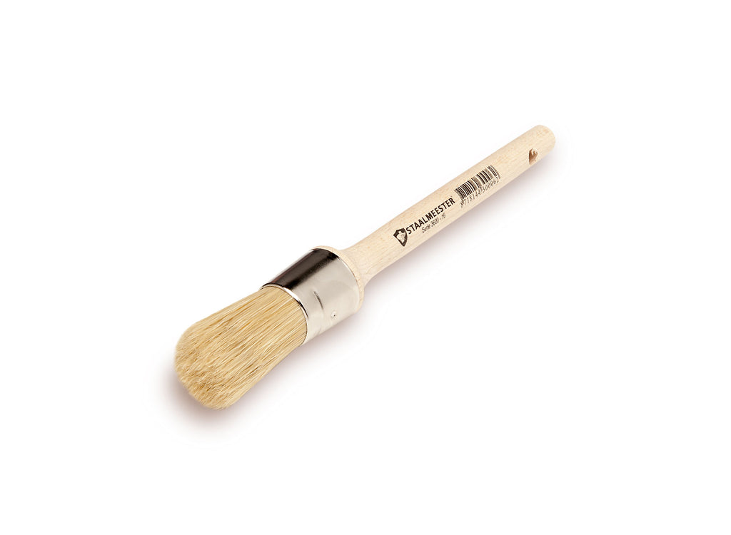 Round - Natural 3600 Brush (Wax) - Staalmeester