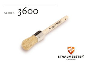 Round - Natural 3600 Brush (Wax) - Staalmeester