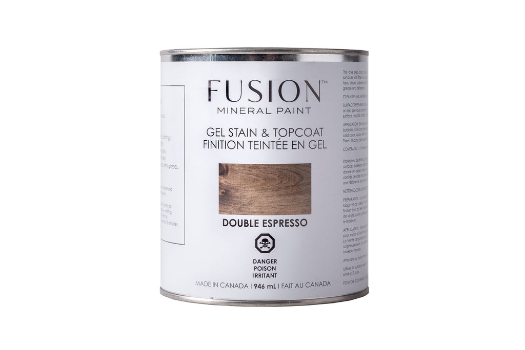 Gel Stain & Topcoat - Double Espresso - Fusion Mineral Paint