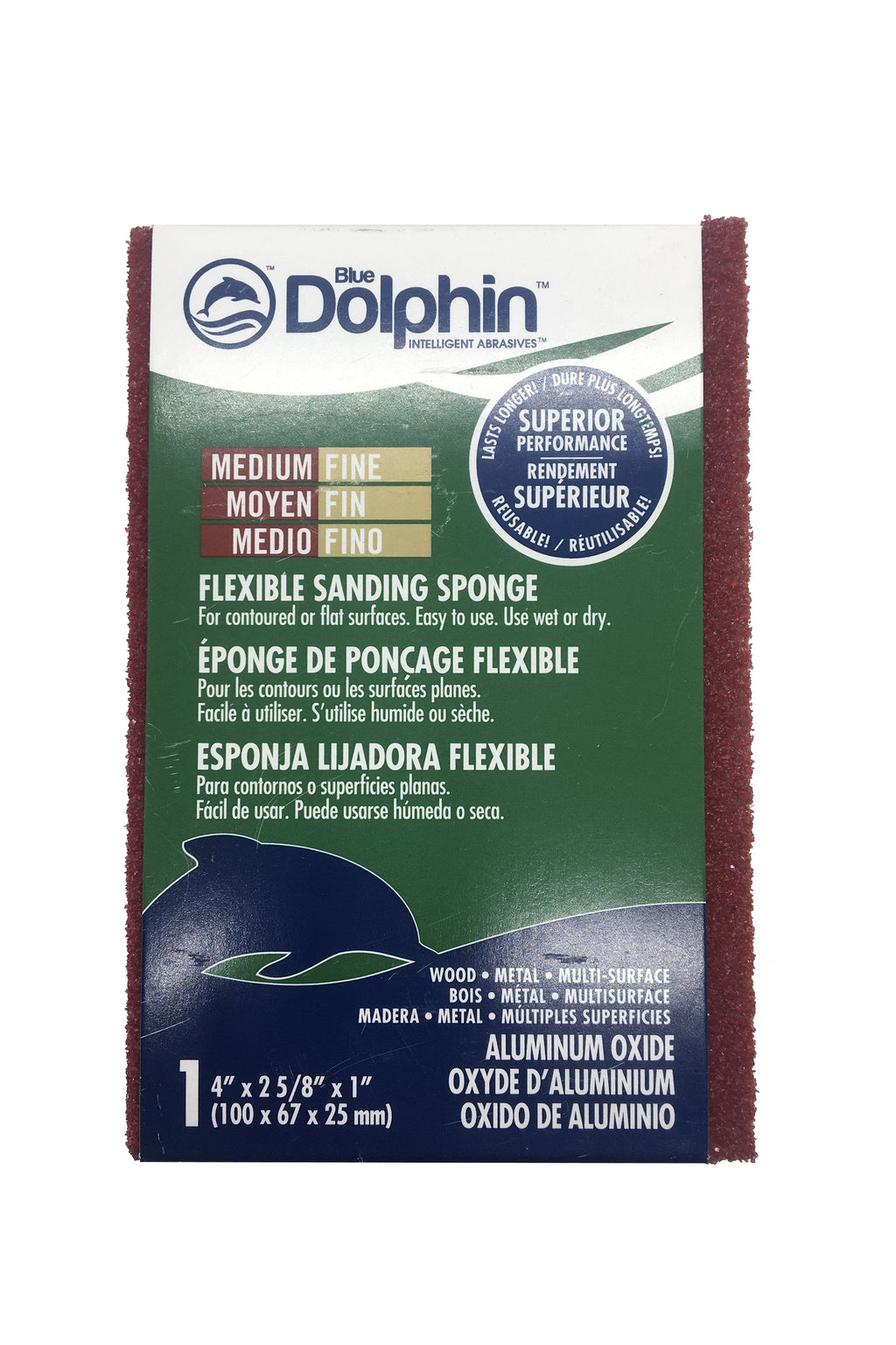 Flexible Sanding Sponge - Medium Fine