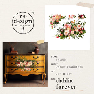 Redesign Decor Transfer - Dahlia Forever