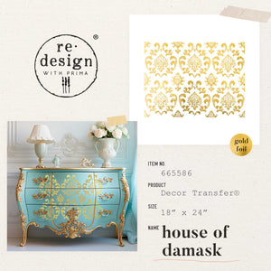 Redesign Decor Transfer - Kacha - Gold Foil - House of Damask