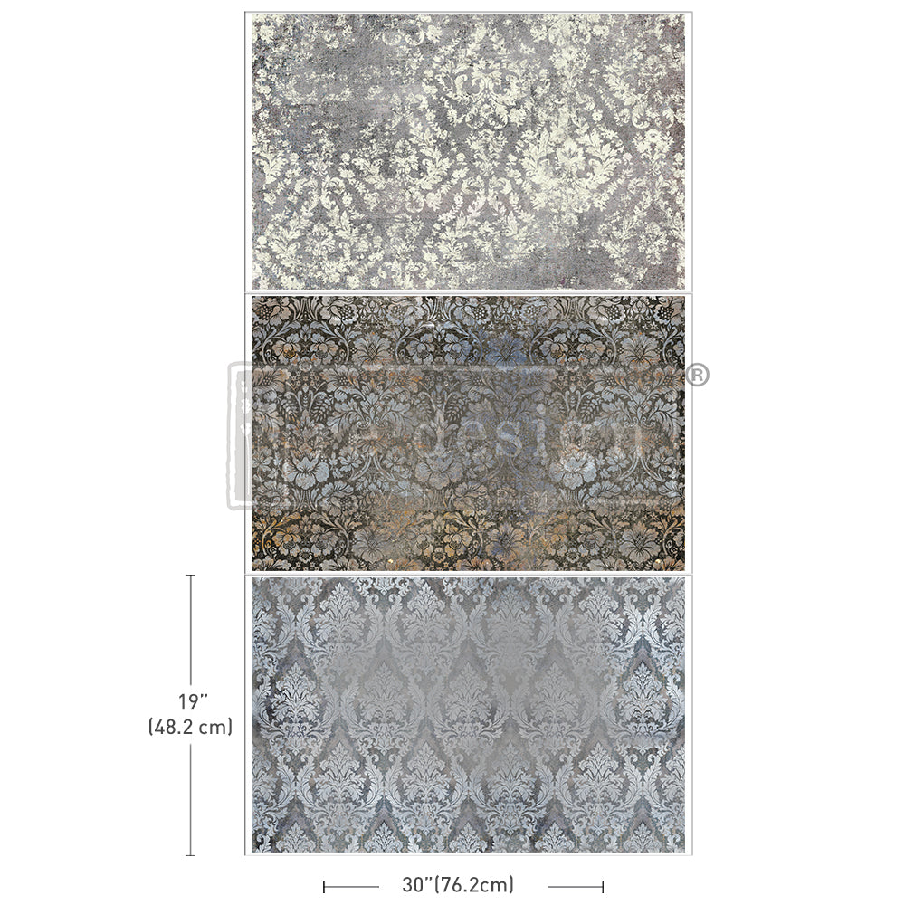 Redesign Decoupage Decor Tissue Paper Triple Pack - Antique Elegance