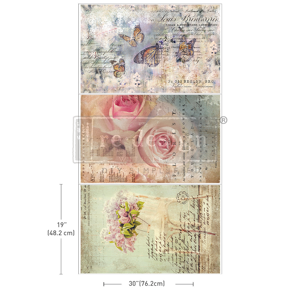 Redesign Decoupage Decor Tissue Paper Triple Pack - Dreamy Delights