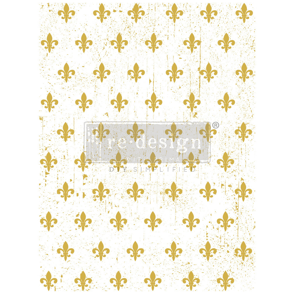 Redesign Decor Transfer - Gold Foil - Fleur De Lis