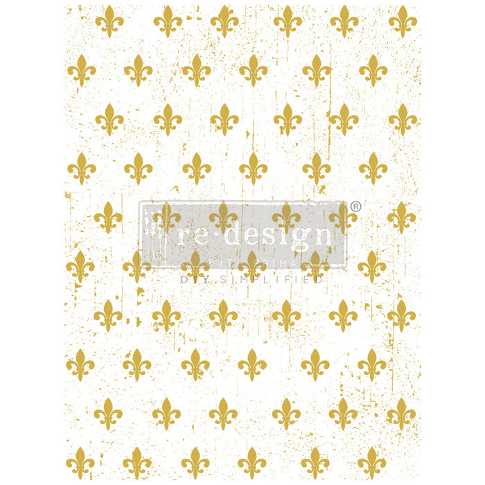 Redesign Decor Transfer - Gold Foil - Fleur De Lis
