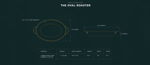 Oval Roaster - Carbon Steel - Smithey Ironware