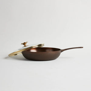 No. 11 Deep Skillet with Glass Lid - Cast Iron - Smithey Ironware