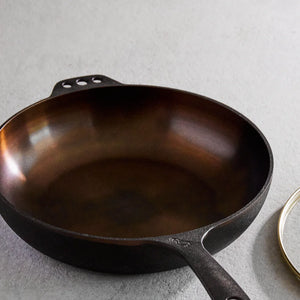 No. 11 Deep Skillet with Glass Lid - Cast Iron - Smithey Ironware