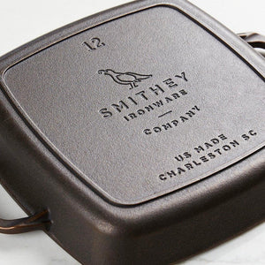 No. 12 Grill Pan - Cast Iron - Smithey Ironware