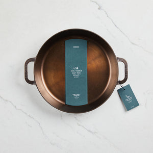 No. 14 Dual Handle Skillet - Cast Iron - Smithey Ironware