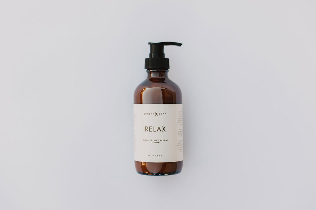 Tallow Magnesium Lotion - Relax - Sunday Soap