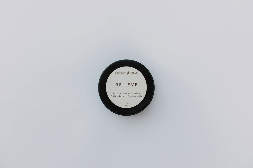 Tallow Herbal Salve - Relieve - Sunday Soap
