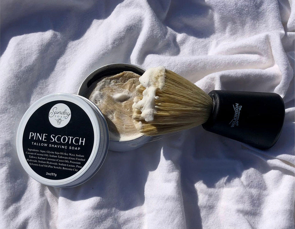 Shaving Soap - Pine Scotch - Sunday Soap