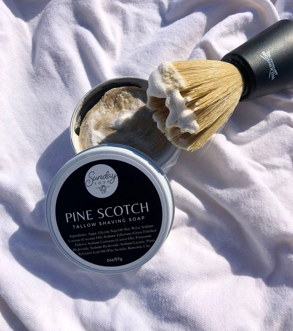 Shaving Soap - Pine Scotch - Sunday Soap