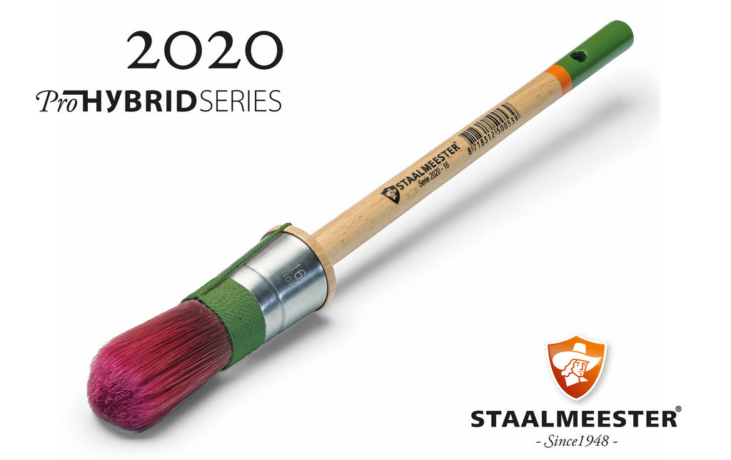 Round - Pro HYBRID 2020 Synthetic Brush - Staalmeester