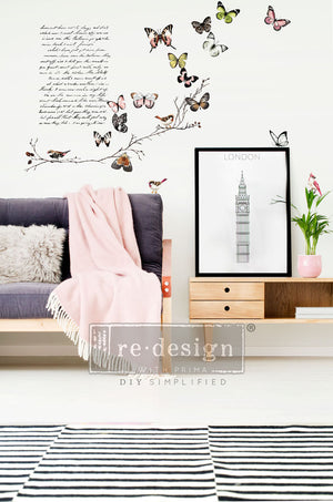 Redesign Transfer - Parisian Butterflies