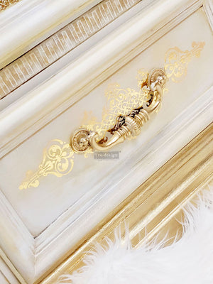 Redesign Gold Transfer - Gilded Baroque Scrollwork