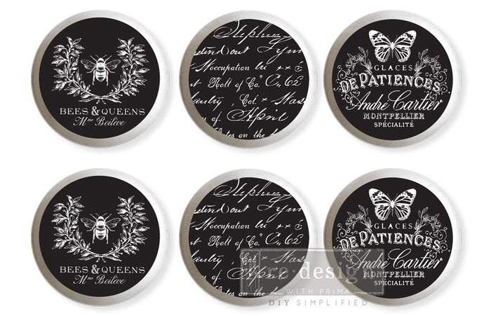 Redesign Knob Transfer - Cursive Letters