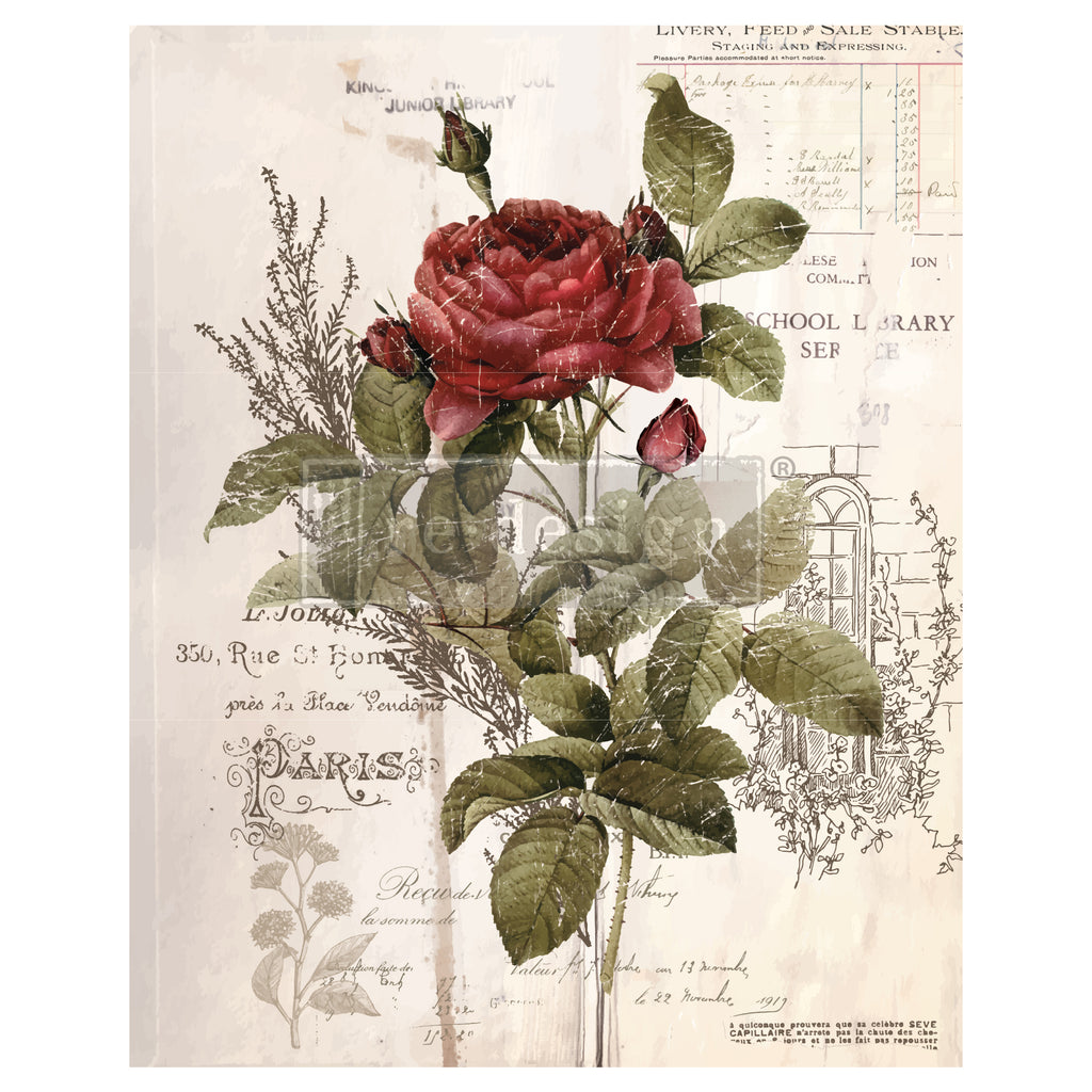Redesign Decor Transfers - Botanical Rose