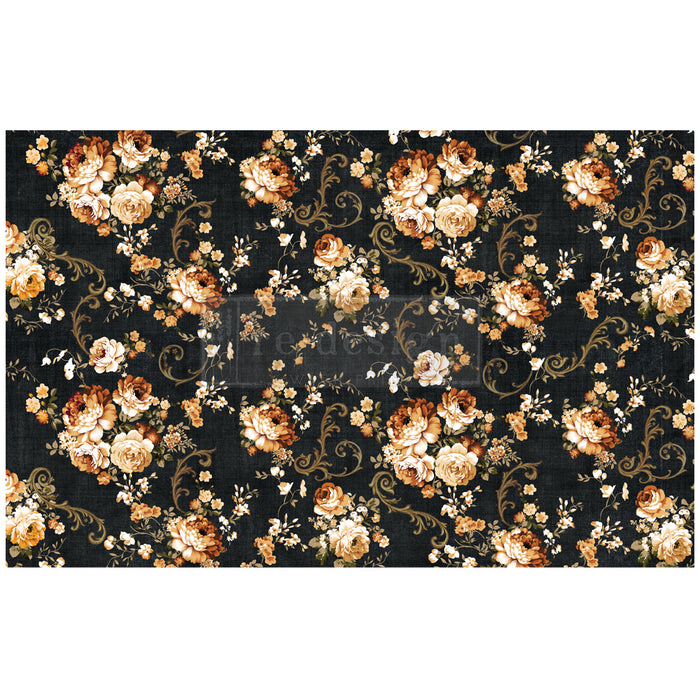 Redesign Decoupage Decor Tissue Paper - Dark Floral