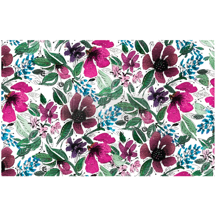 Redesign Decoupage Decor Tissue Paper - Watercolor Flora