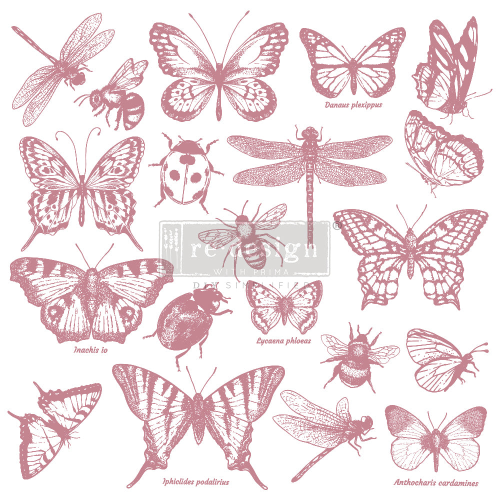 Redesign Decor Clear-Cling Stamps - Monarch Collection