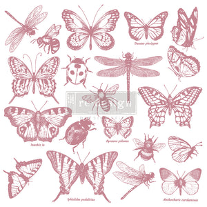 Redesign Decor Clear-Cling Stamps - Monarch Collection
