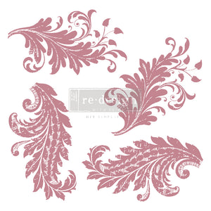 Redesign Decor Clear-Cling Stamps - Royal Flourish