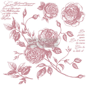 Redesign Decor Clear-Cling Stamps - Romance Roses