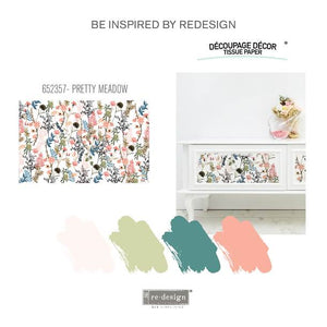 Redesign Decoupage Decor Tissue Paper - Pretty Meadows