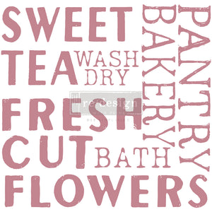 Redesign Decor Clear-Cling Stamps - Sweet Tea