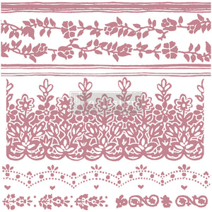 Redesign Decor Clear-Cling Stamps - Floral Borders