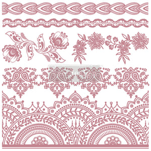 Redesign Decor Clear-Cling Stamps - Bohemian Florals