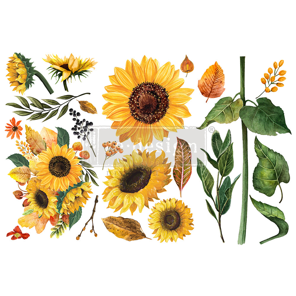 Redesign Decor Small Transfer - Sunflower Afternoon