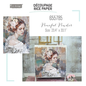 Redesign Decoupage Decor Tissue Paper A1 - Peaceful Ponder