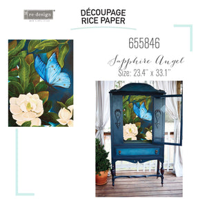Redesign Decoupage Decor Tissue Paper A1 - Sapphire Angel