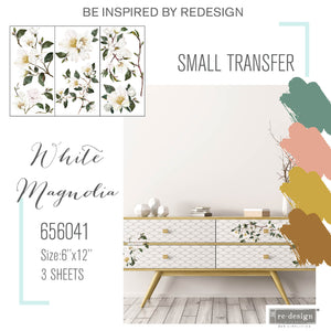 Redesign Decor Small Transfer - White Magnolia