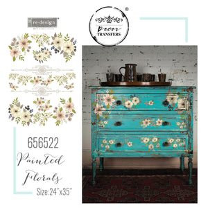 Redesign Decor Transfer - Painted Florals