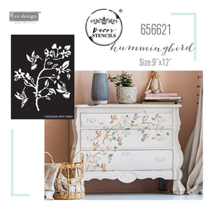Redesign Decor Stencil - Hummingbird