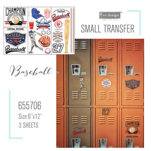 Redesign Decor Small Transfer - Baseball