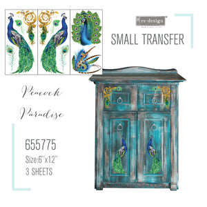 Redesign Decor Small Transfer - Peacock Paradise