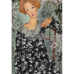 Redesign Decoupage Decor Tissue Paper A1 - Whimsical Lady