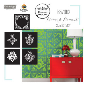 Redesign Decor Stencil - CeCe ReStyled - Mix & Style - Damask Elements