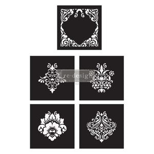 Redesign Decor Stencil - CeCe ReStyled - Mix & Style - Damask Elements