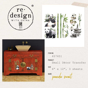 Redesign Decor Small Transfer - Panda Sweet