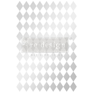 Redesign Decor Transfer - Silver Harlequin