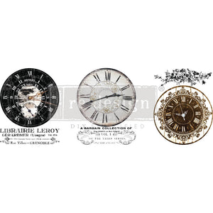 Redesign Decor Middy Transfer - Vintage Clocks